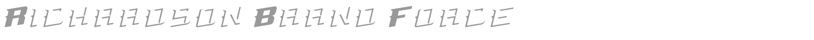 Richardson Brand Force font preview